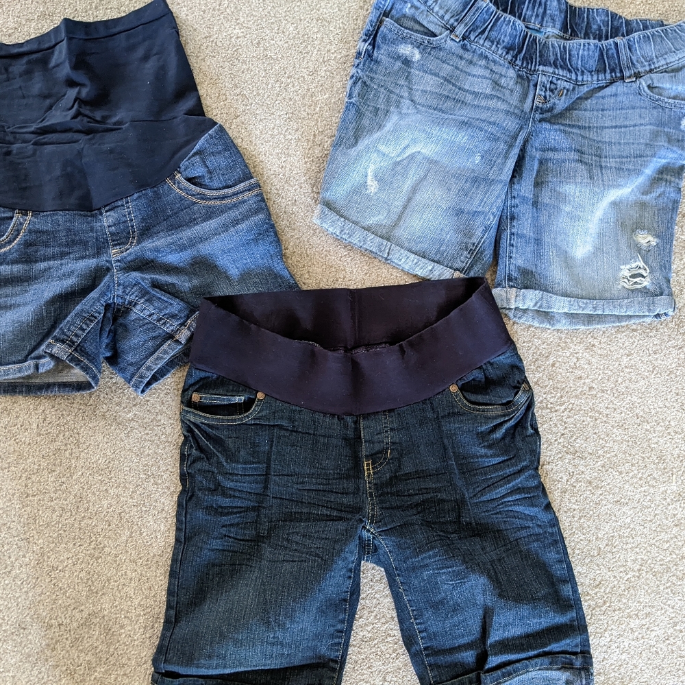 Maternity shorts - set of 3. Size S